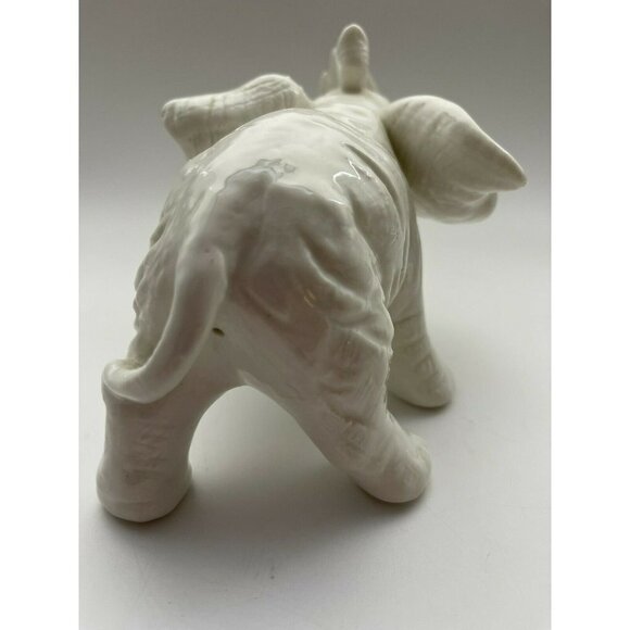 Vintage Ardalt White Elephant Figurine Lenwile China Handmade - Picture 5 of 7